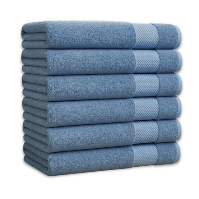 6 Toallas Imperial De Baño 100% Algodón 