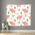 thumbnail image 2 of Balery Funny Little Pigs Pattern Tapestry 60x51 Inches - Large Wall Hanging Tapestry for Bedroom, Living Room, Dorm Decor - Artistic and Aesthetic Room Decor, 2 of 9