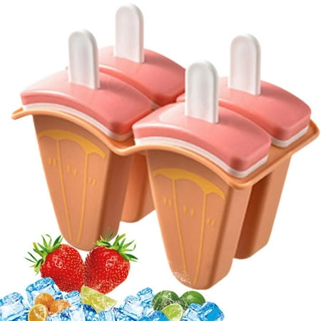 

Julam Fruit sicle Mold Homemade sicle Molds Shapes PP Ice Molds BPA Free Reusable Easy Release Homemade Ice Maker Watermelon Orange Kiwi sicles Molds easy to use