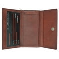 thumbnail image 2 of Ladies Genuine Leather Checkbook Wallet Organizer with Detachable Sleeve and ID Window 5575 CF, 2 of 6