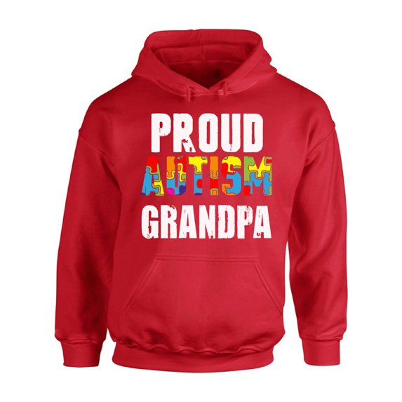 Awkward Styles Proud Autism Grandpa Hooded Sweatshirt Autism Awareness Hoodie Autism Hoodie Sweater for Men Autism Gifts for Grandpa Autism Grandpa Sweatshirt Hooded Autism Sweater Hoodie for Men