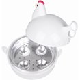thumbnail image 1 of Egg Cooker - 4 Eggs Egg Boiler Steamer Poacher Boiler Cooker for Hard Boiled Eggs, 1 of 5