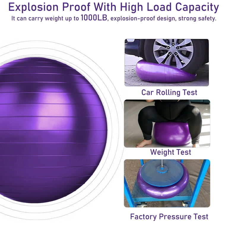 cyrico Exercise Ball 75cm, Anti-Burst Yoga Ball photo 5