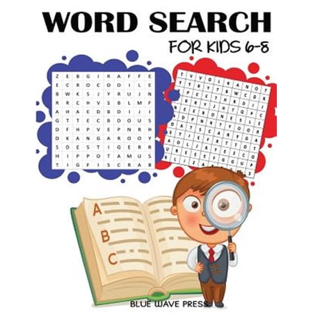 Pre-Owned Kids Activity Books: Word Search for Kids 6-8 (Paperback)(Large Print)