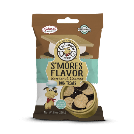 UPC: 0767451023001 | Exclusively Dog Cookies S mores Flavor Sandwich Cremes Dog Treats  8 oz