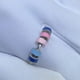thumbnail image 3 of Anillo giratorio de esmalte de acero inoxidable 316L, anillo de dedo de ansiedad con cuentas, anillo abierto, anillo de alivio de ansiedad para mujeres y niñas, 3 of 8
