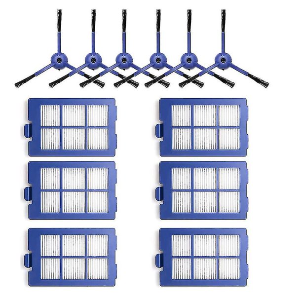Piezas de repuesto, cepillo lateral, filtros Hepa compatibles con Eufy X8