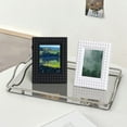 thumbnail image 3 of HLONK Picture Frame 8 Colors   3 Inch Mini Photo Frame Desktop Decor Decorative Photocard Holder Vertical Photo Stand Frame  Modern Design for Table Decoration & Gift, 3 of 8