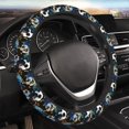 thumbnail image 4 of Uemuo Football Printed Car Elastic Steering Wheel Cover - Universal Car Accessory for Diverse Cars Anti-Slip, and Comfortable- 15", 4 of 8