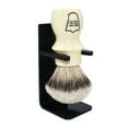 thumbnail image 4 of Parker Safety Razor Silvertip Shaving Brush with Brush Stand - Extra Soft Bristles -(Ivory Color), 4 of 5