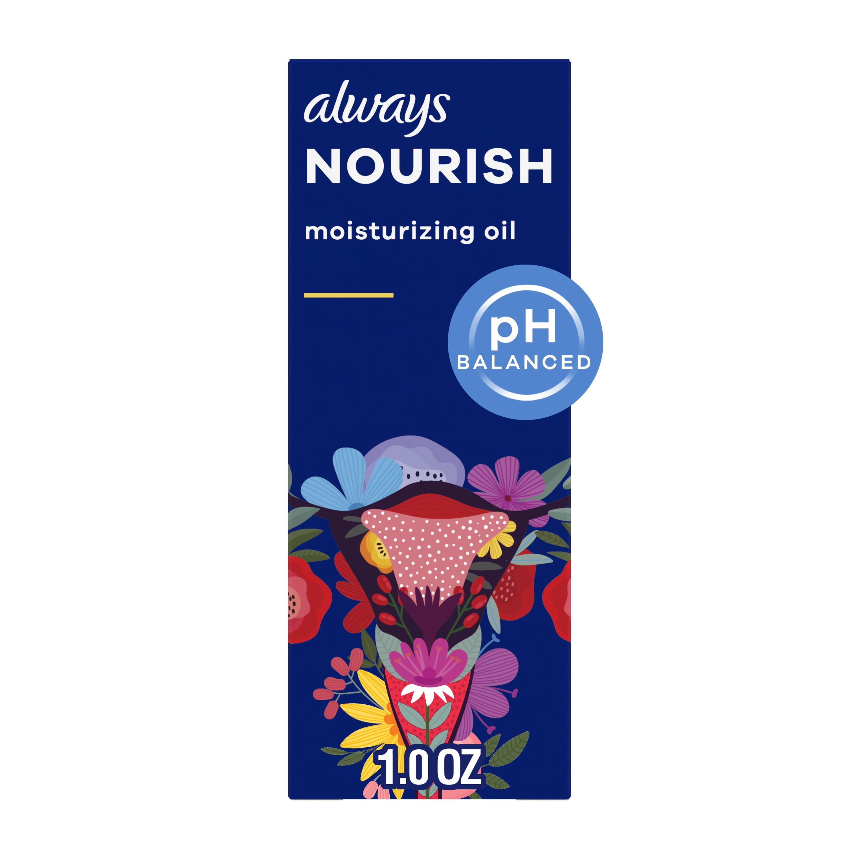 Always NOURISH Moisturizing Oil for Intimate Skin, Fragrance-Free, 30 mL