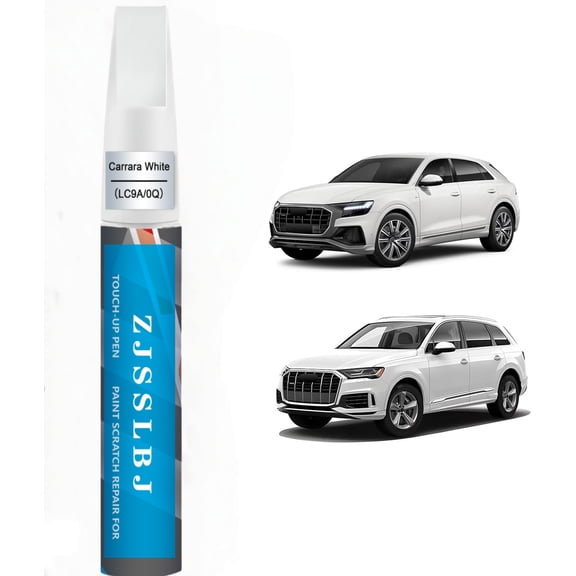 LC9A/0Q Carrara White Touch Up Paint Compatible for Audi, DIY Car Paint Scratch Repair