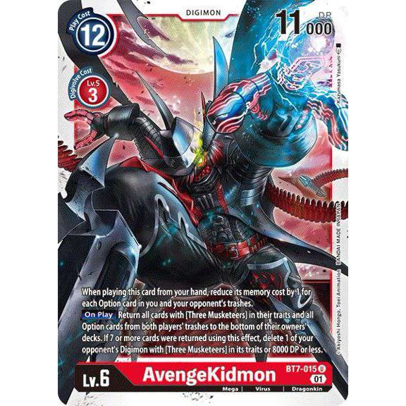 Digimon Next Adventure Uncommon AvengeKidmon BT7-015