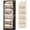 Beige, variant on PLUMEBAY Over The Door Organizer, 5 Layer Hanging Storage with Clear Window and Mesh Side Pockets, Gray
