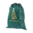 thumbnail image 2 of segolike Christmas Drawstring Gift Bag Festive for Chocolate Celebration Party Favors Green, 2 of 9