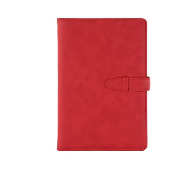 Cahier de Journal en Cuir Ligné - Cahier de Composition Ligné, Format B5, Papier Bloc-Notes pour Journal, 200 Pages (Rouge)