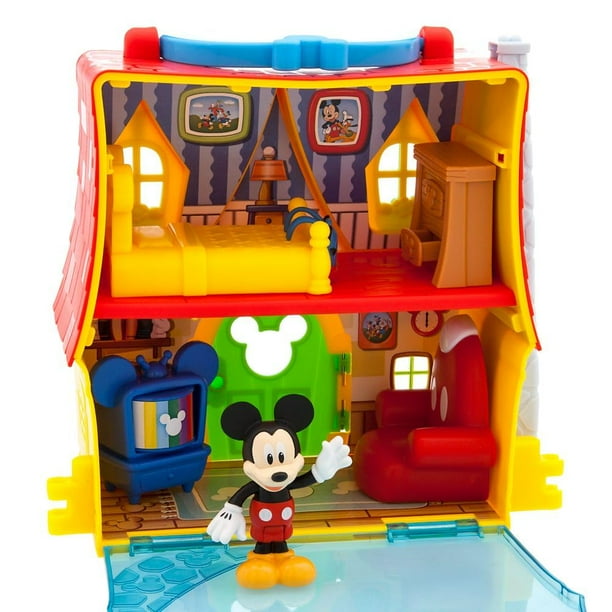 Disney Store Official Mickey Mouse Clubhouse Toys Play Set Interactive Playhouse Junior Mickey Mouse Toys Poseable Mickey Pluto Figures 13 Piece Set Perfect for Toddlers Walmart