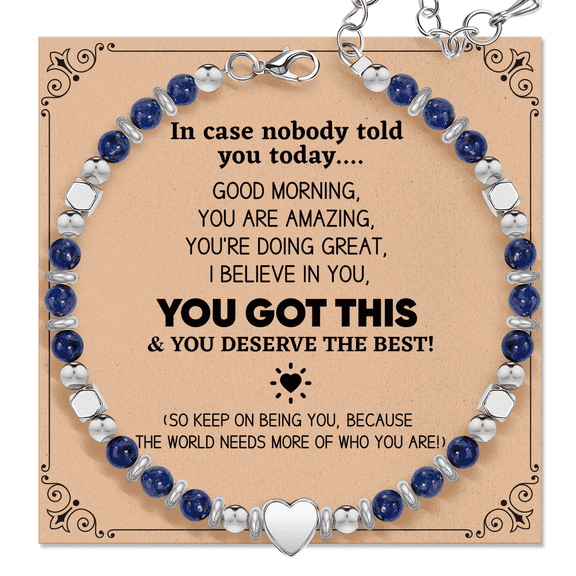 Elphaba Galinda Inspirational Gifts Bracelets for Women: Healing Natural Stone Beaded Bracelets - Mothers Day Birthday Graduation Christmas Gifts for Women Friends Mom Daughter Sister Bestie