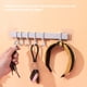 thumbnail image 5 of Kearding Colgador de baño ABS, repuesto giratorio para montar en la pared, llave de 6 ganchos, cepillo de bola de baño, estante, soporte, Type2 NO2, 5 of 6