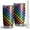 Colorful Rainbow Checkered, variant on 20oz Tumblers Rainbow Checkered Pattern Stainless Steel Vacuum Insulated Double Wall Travel Tumbler Cups Mug with Lid and Straw,Cleaning Brush for Cold & Hot Drinks