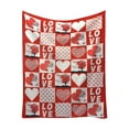 thumbnail image 2 of Wooowa Valentine's Day Flannel Blanket 27.6x39.4 Inches - Soft Warm Throw for Sofa Bed & Chair, Romantic Home Decor Accent & Cozy Daily Blanket, 2 of 6