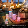 thumbnail image 7 of Heart Simple Red White Flameless LED Candle Set with Remote, Battery Operated Color Changing Pillar Candles, Set of 2, 7 of 7
