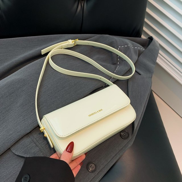 Bolso de hombro elegante para mujer, bolso de noche de Color sólido de cuero PU de gran capacidad