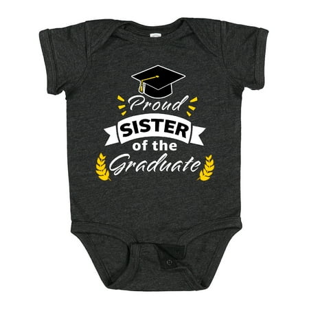 

Inktastic Family Graduation-Proud Sister of the Graduate Gift Baby Boy or Baby Girl Bodysuit