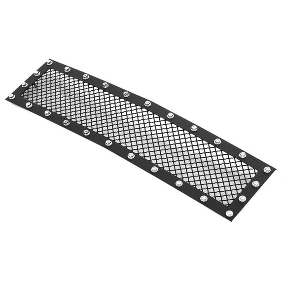 APS Compatible with Chevy Silverado 2500 HD 3500 HD 2015-2019 Lower Bumper Stainless Steel Black Mesh Rivet Studs Front Grill Grille Insert CL6319H