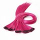thumbnail image 1 of 10pcs Colored Highlight Synthetic Clip on in Hair Extensions (Rose Red), 1 of 2