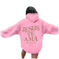 thumbnail image 5 of Women's Hoodies Sporty Pullover Quarter Zip Fit Women's Letter Print Hoodies Long Sleeved With Pockets Hoodie, 5 of 7