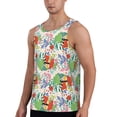 thumbnail image 2 of Xecao Mushroom and Frogs Men's Tank Top Workout Quick Dry Sleeveless Gym Jogging Muscle Shirts Summer Swim Beach Tops, 2 of 9