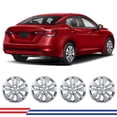 thumbnail image 6 of (4 Pack)16" Hubcaps Wheel Rims Cover for 2020-2025 Nissan Sentra Compatible with Steel Wheels Snap on Installation ABS+PC Material(16-inch,Chrome), 6 of 14