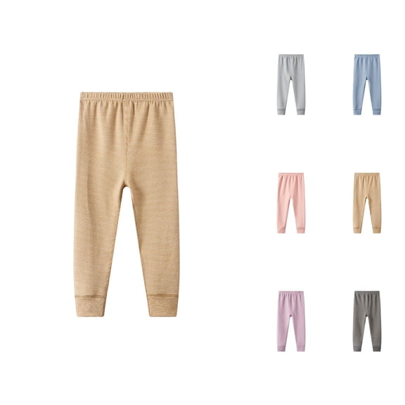 Boys Pants for Winter Thick Velvet -Lined Leggings Tights Ideal for Boys and Girls Warm Bottoms for Cold Weather New 2025 Kids Clothes