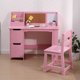 thumbnail image 2 of Kids Study Escritorio y Chair Set con Almacenamiento Bookshelf y Bulletin Board, 2 of 6