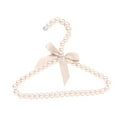 thumbnail image 2 of Chok Clothes Hanger with Bow Non-slip ABS Children Faux Pearl Rack for Home, 2 of 8