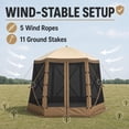 thumbnail image 2 of CazToi Pop Up Canopy Tent 6x6 FT, Hexagonal Outdoor Portable Shade Tent, 2 of 7