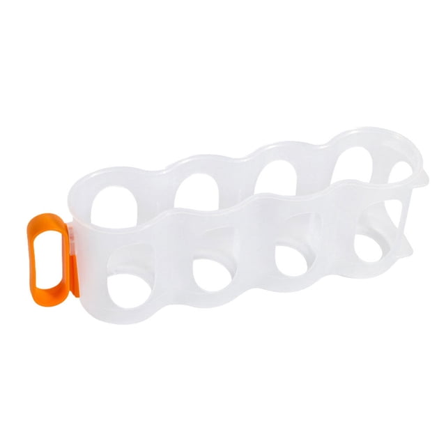 VONKY Portable can organizer Juice Drink Racks Organizer Fridge Kitchen Beverage Grid Pull Can Storage Box Accessories orange