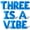 Blue, variant on Letter Balloons - THREE IS A VIBE 16" Inch Alphabet Letters Foil Mylar Balloon 3rd Birthday Party Banner (Green)
