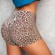 thumbnail image 4 of Fotbe Leopard Brown Shorts Sin Costuras – Shorts Deportivos de Cintura Alta para Mujer, Elásticos para Gimnasio, Yoga, Running o Ciclismo-Large, 4 of 8