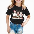 thumbnail image 5 of ORT Girl Boy Christmas Shirt Funny Xmas Graphic Tee Shirt Xmas Short Sleeve Holiday Tops, 5 of 6