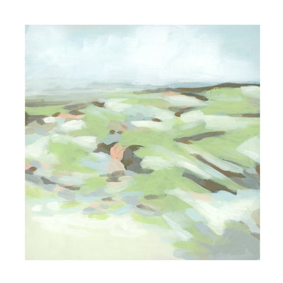 Trademark Fine Art June Erica Vess  Green Valley Slope II Canvas Wall Art