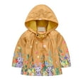 thumbnail image 2 of XEGLSBU Girls Jackets Toddler Kids Baby Boys Girls Long Sleeve Prints Windproof Jacket Hooded Lightweight Kids Coats Windbreaker Casual Outerwear Girls Jackets Size 14-16 Winter Yellow Size 4-5 Years, 2 of 7