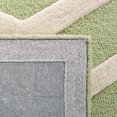 thumbnail image 3 of SAFAVIEH Cambridge Leon Geometric Wool Runner Rug, Green/Ivory, 2'6" x 8', 3 of 7