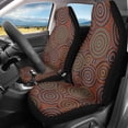 thumbnail image 2 of Xoenoiee Fractal Circle Print Vehicle Front Seat Protector Cover Universal Ultra-Soft Breathable Comfort Car Seats Covers Fit Most Cars, Set Of 2, 2 of 6