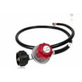 thumbnail image 2 of High Pressure Propane Regulator with 4ft Hose High Pressure Gas Valve Adjustable 0-20PSI Propane Valve for Outdoor Cooking Heating Propane Regulator for Grills Heaters, 1Pc(Black,48x2"), 2 of 8