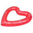 thumbnail image 1 of Portable Romantic Inflatable Swimming Ring Heart Shaped Swim Ring for Beach Outdoor Pool, 1 of 6