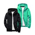thumbnail image 2 of Kids Boys Girls Hoodie Jacket 2 Pack Hooded Lightweight Windbreaker Jackets Full Zip Outerwear Waterproo𝐟 Uniform Trench Coat, 2 of 8