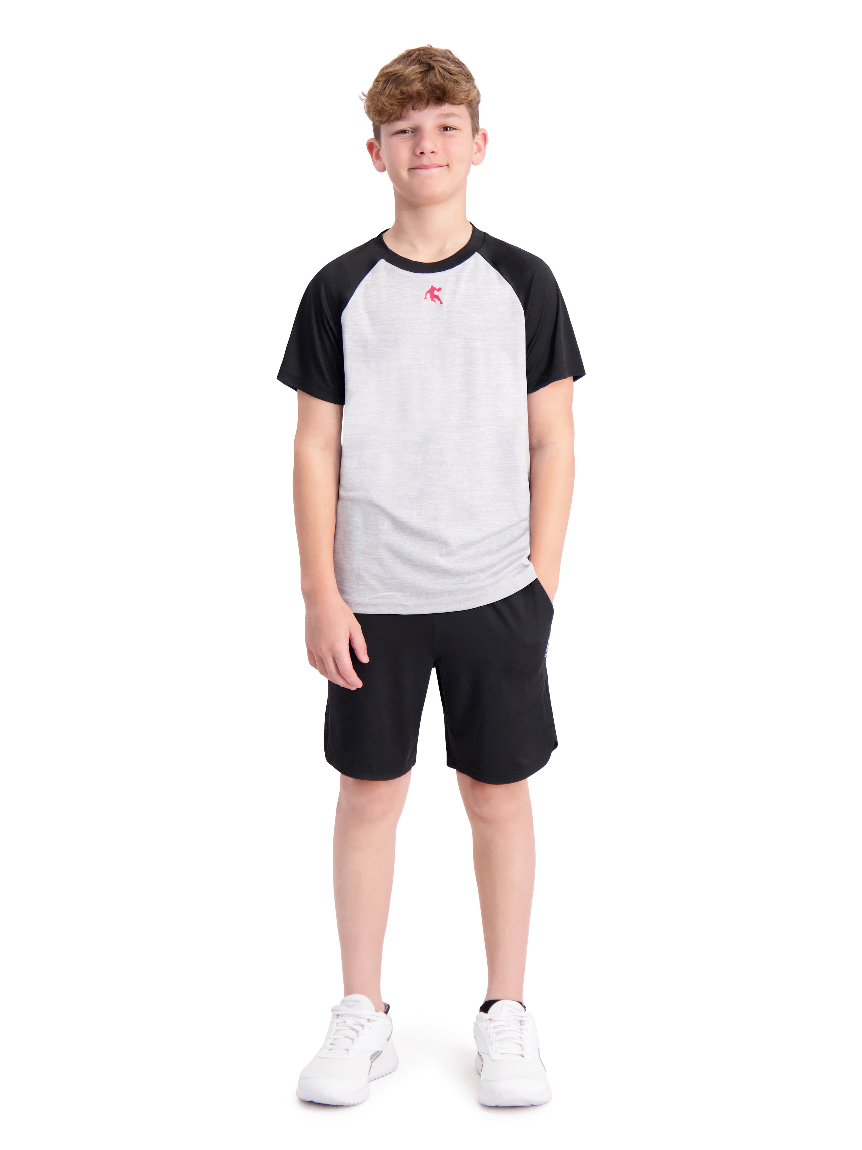 AND1 Boy's Athletic Performance Short Sleeve T-Shirt, Sizes 4-18