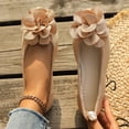 thumbnail image 2 of SuTry Women's Round Toe Flats Slip On Flower Decor Soft Comfortable Casual Walking Shoes(43), 2 of 9